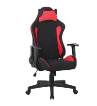Игровое кресло  "GT Racer GM-101", подушка, ткань, черное/красное, 531820