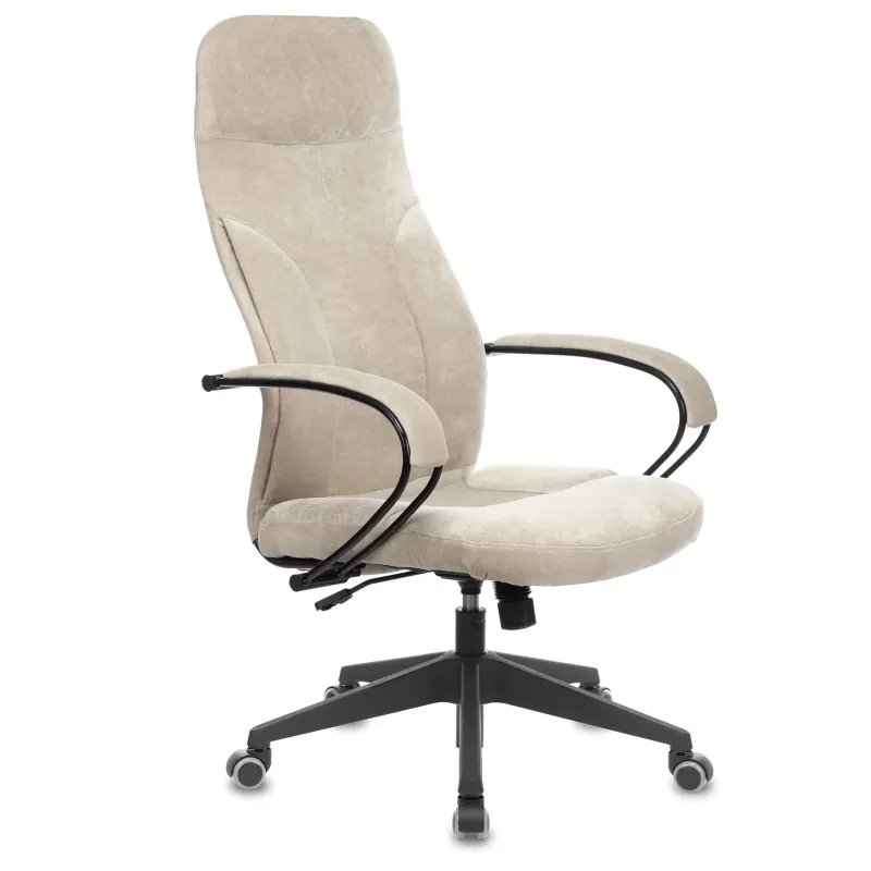 Кресло руководителя Бюрократ CH-608Fabric песочный Light-21 крестов. пластик главное фото